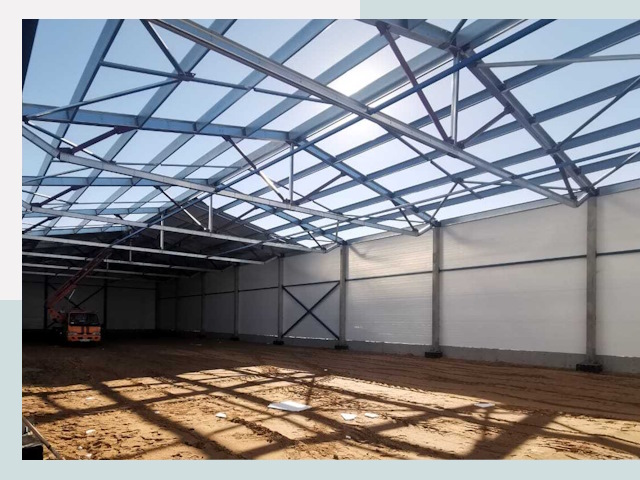 Строительство сенохранилищ в Вольске