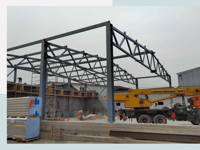 Строительство цехов в Вольске