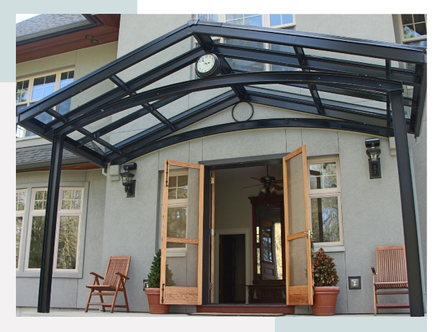 Козырьки металлические в Вольске