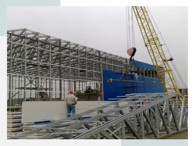 Монтаж ангаров в Вольске